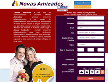 Tablet Screenshot of novasamizades.com